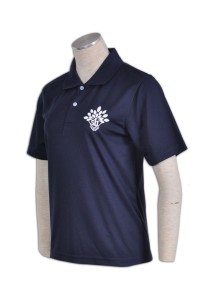 P448自訂polo-shirt  設計短袖衫款式  訂購活動衫專門店    寶藍色